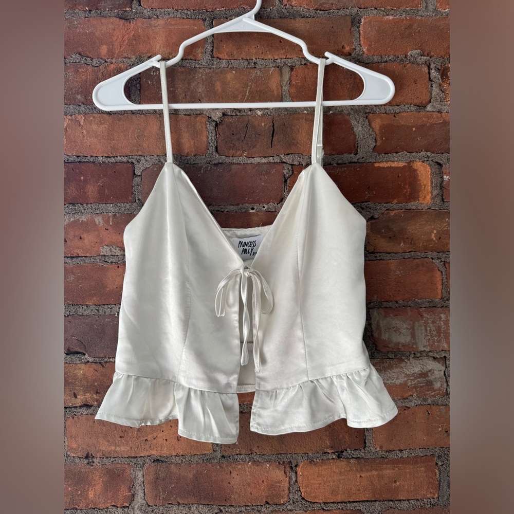Princess Polly satin tie top